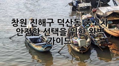 창원 진해구 덕산동 중고차, 안전한 선택을 위한 완벽 가이드