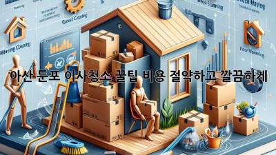 아산 둔포 이사청소 꿀팁🍯 비용 절약하고 깔끔하게!